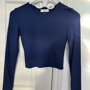 Aritzia Deep Blue Long Sleeve Top